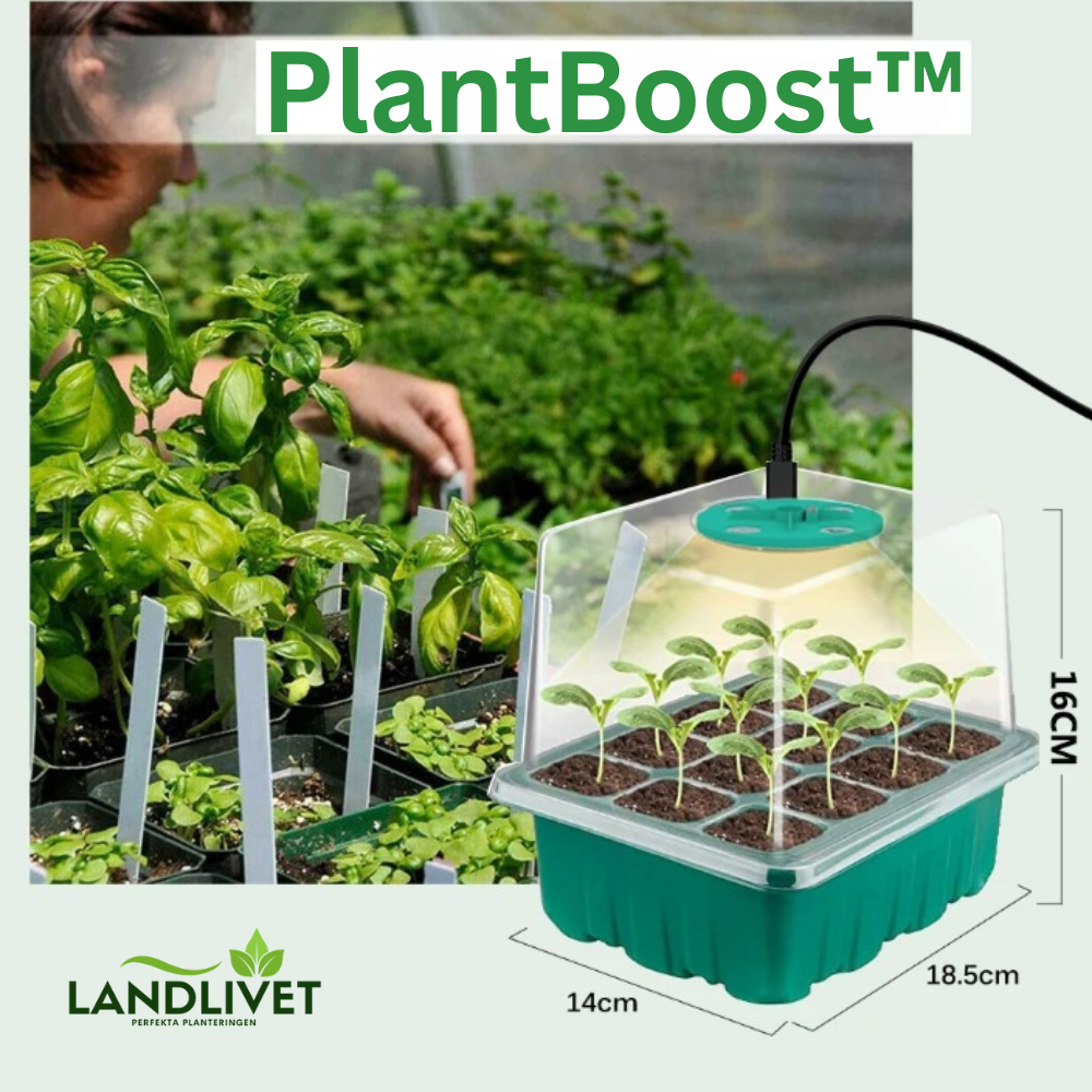 PlantBoost™ - 5 Pack Inomhusväxthus Med LED Och Luftcirkulation